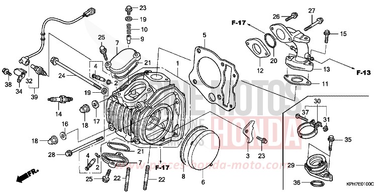 CYLINDER HEAD for Innova CANDY CARIBBEAN BLUE SEA (B189) from 2007