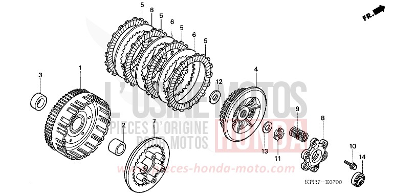 CLUTCH for Innova CANDY CARIBBEAN BLUE SEA (B189) from 2007