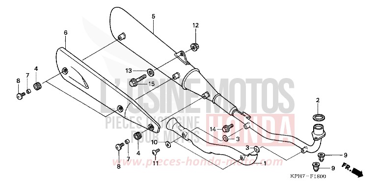 EXHAUST MUFFLER for Innova CANDY CARIBBEAN BLUE SEA (B189) from 2007