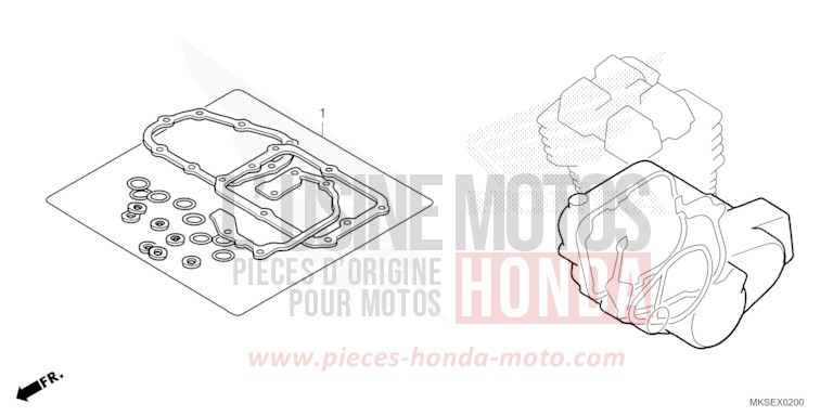 GASKET KIT B for CRF1100D DARKNESS BLACK METALLIC (NH463) from 2021
