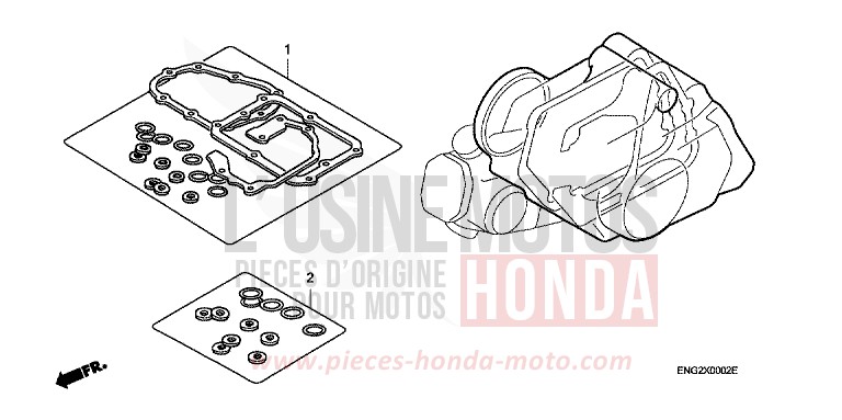 GASKET KIT B for Innova FORCE SILVER METALLIC (NH411) from 2007