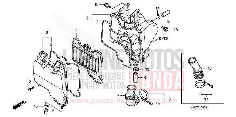 AIR CLEANER for Innova FORCE SILVER METALLIC (NH411) from 2007