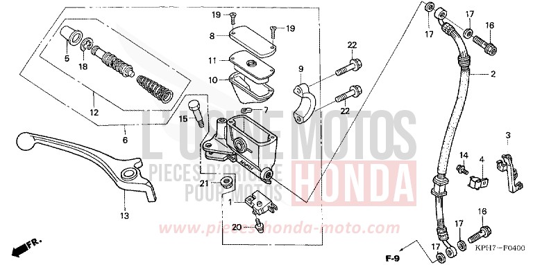 FR. BRAKE MASTER CYLINDER for Innova ASTEROID BLACK METALLIC (NHA35) from 2005