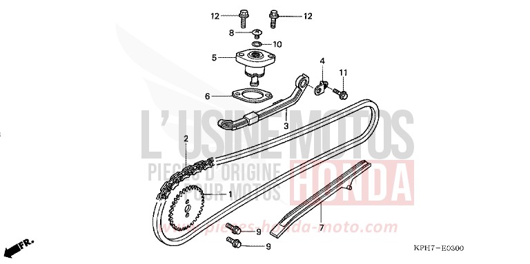 CAM CHAIN/TENSIONER for Innova CANDY LIGHTNING BLUE (PB325) from 2005