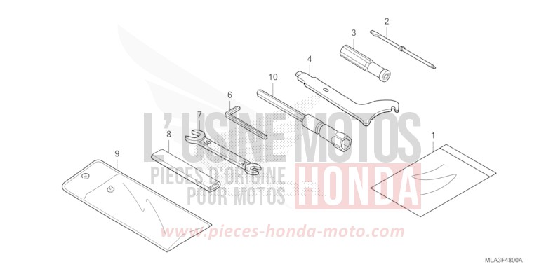 TOOL for CMX1100 PEARL STALLION BROWN (YR347) from 2022