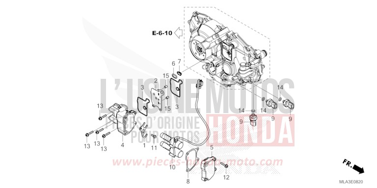 LINEAR SOLENOID for CMX1100 GUNMETAL BLACK METLLIC (NHC52) from 2021