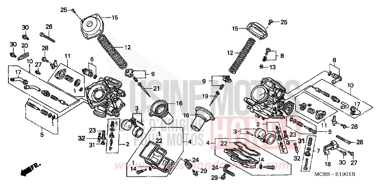 CARBURATEUR (PIECES CONSTITUTIVES) for   from 
