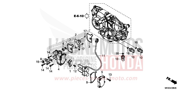 LINEAR SOLENOID for CRF1100D PEARL GLARE WHITE (NHB53H) from 2020