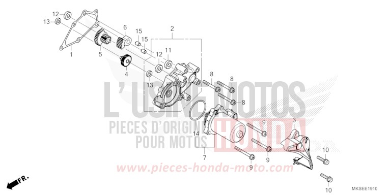 REDUCTION GEAR for CRF1100D PEARL GLARE WHITE (NHB53H) from 2021