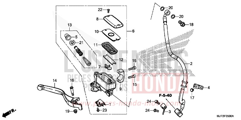 MAITRE-CYLINDRE DE FREIN AVANT CYLINDRE for   from 