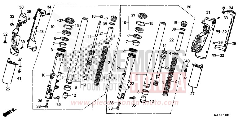 FOURCHETTE AVANT for   from 