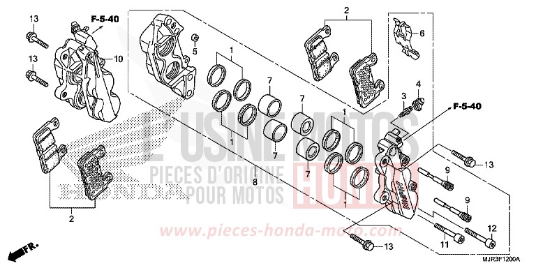 ETRIER DE FREIN AVANT for   from 