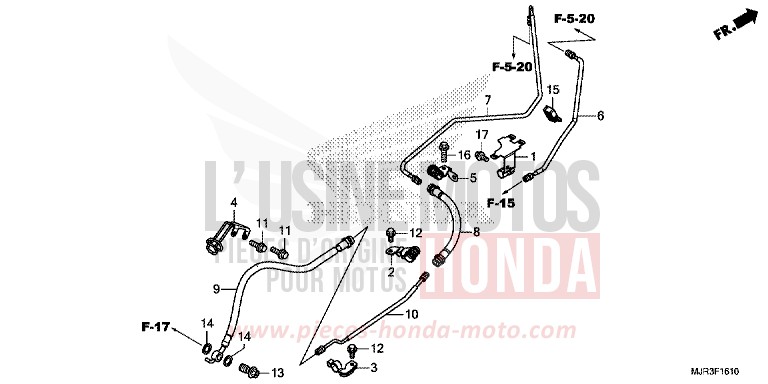 DURITE FREIN ARRIERE for   from 