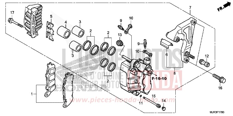 ETRIER DE FREIN ARRIERE for   from 