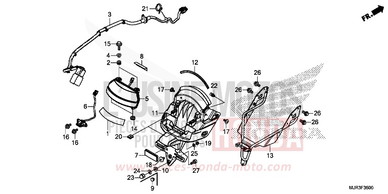 FEU ARRIERE for   from 