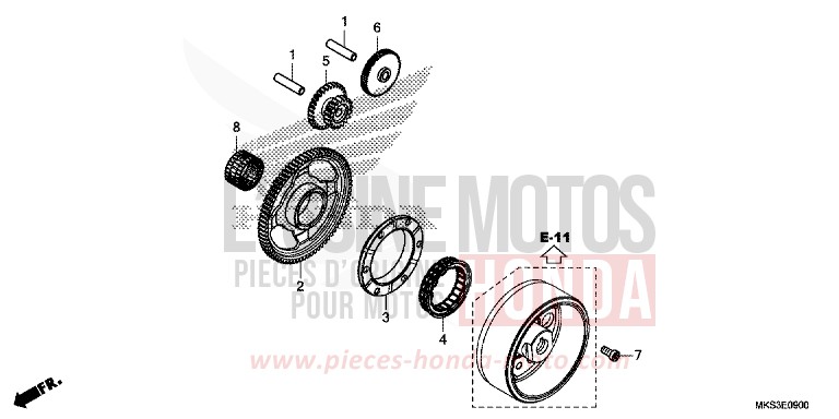 STARTING CLUTCH for CRF1100D MAT BALLISTIC BLACK METALLIC (NHA86) from 2020