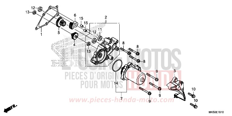 REDUCTION GEAR for CRF1100D MAT BALLISTIC BLACK METALLIC (NHA86) from 2020
