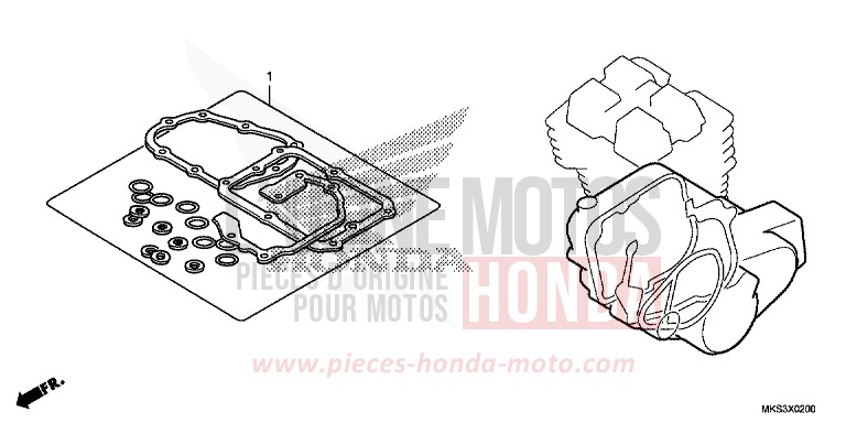 GASKET KIT B for CRF1100D MAT BALLISTIC BLACK METALLIC (NHA86) from 2020