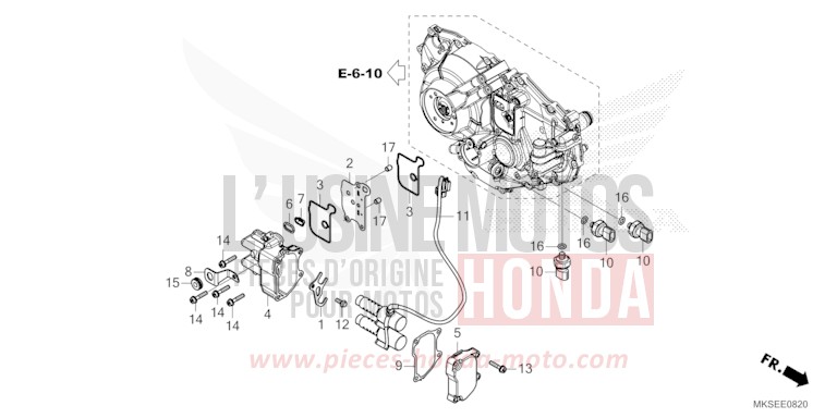 LINEAR SOLENOID for CRF1100D MAT BALLISTIC BLACK METALLIC (NHA86) from 2021