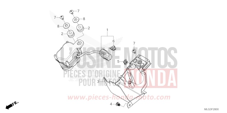 MOTORE SERVO per CRF1100D GRAND PRIX RED (R380B) del 2022
