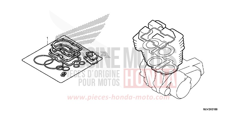 GASKET KIT A for CBR500R ROSS WHITE (NH196) from 2015