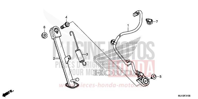 STAND for CBR500R ROSS WHITE (NH196) from 2015