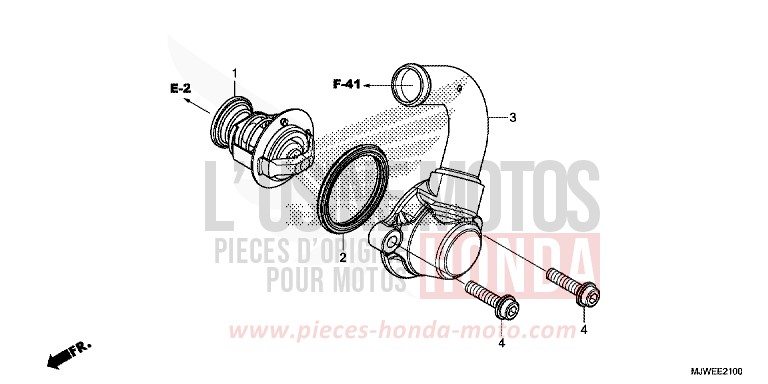 THERMOSTAT for CBR500R MILLENNIUM RED (R263) from 2016