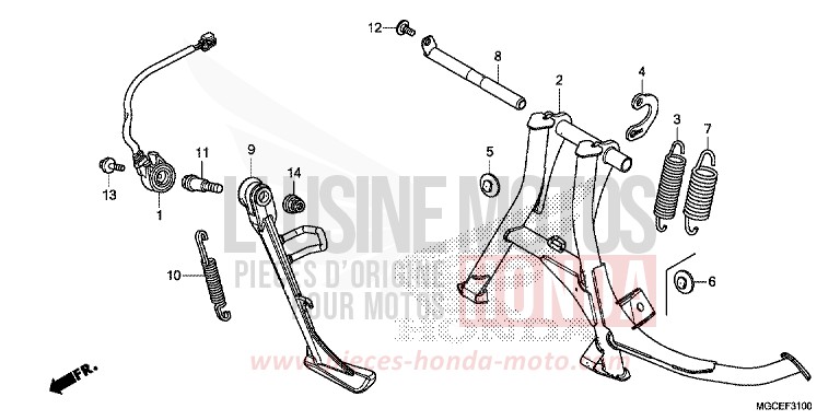 STAND for CB1100 PEARL SUNBEAM WHITE (NHA66) from 2014