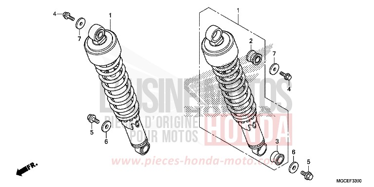 REAR CUSHION for CB1100 PEARL SUNBEAM WHITE (NHA66) from 2014