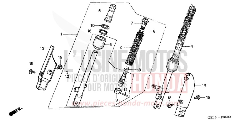 CUSCINETTO ANTERIORE per XR50R FIGHTING RED (R134) del 2002