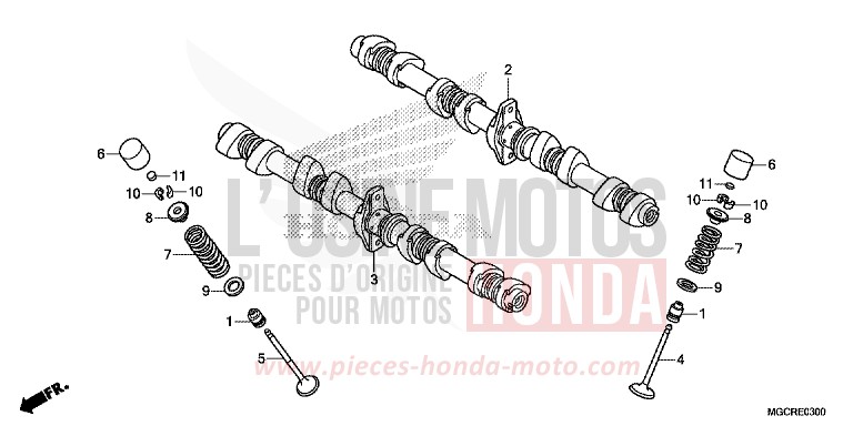 CAMSHAFT/VALVE for CB1100 DEGITAL SILVER METALLIC (NHA30) from 2018