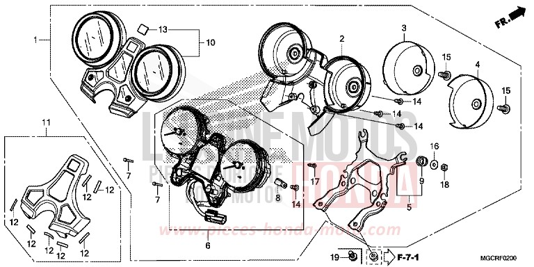METER for CB1100 DEGITAL SILVER METALLIC (NHA30) from 2018