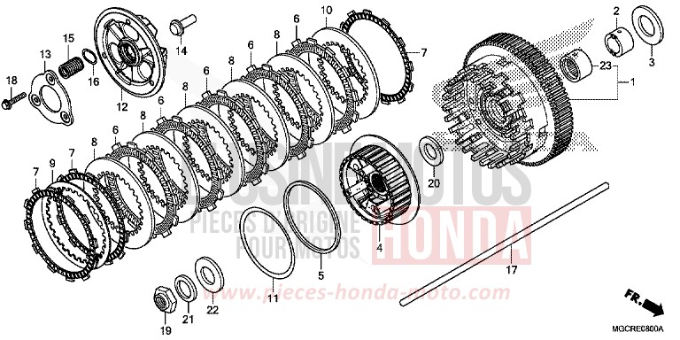 CLUTCH for CB1100 GRAPHITE BLACK (NHB01) from 2018