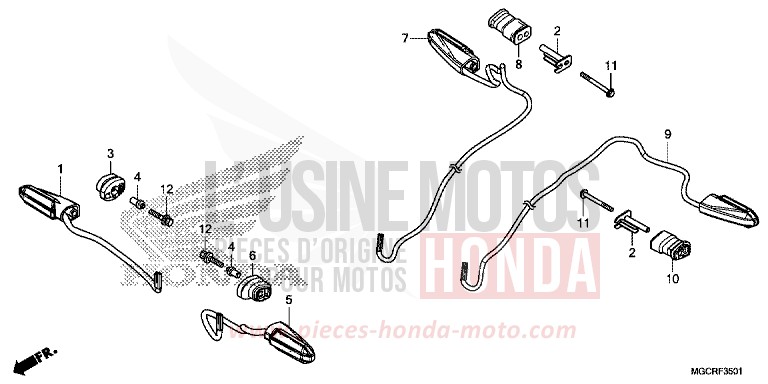 WINKER (CB1100NA/NAD) for CB1100 GRAPHITE BLACK (NHB01) from 2018