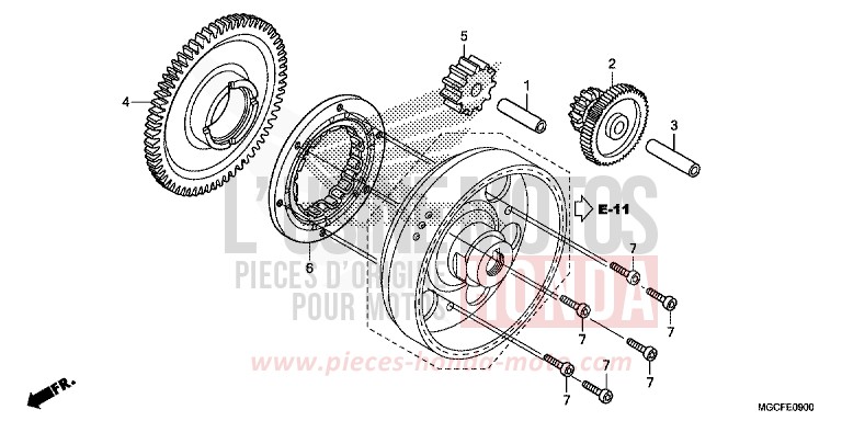STARTING CLUTCH for CB1100 MAT BETA SILVER METALLIC (NHC08) from 2019