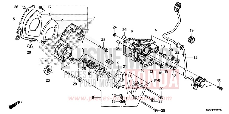 LEFT REAR COVER for CB1100 DARKNESS BLACK METALLIC (NH463) from 2014