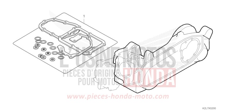GASKET KIT B for ADV350A MAT CARNELIAN RED METALLIC (R384) from 2022