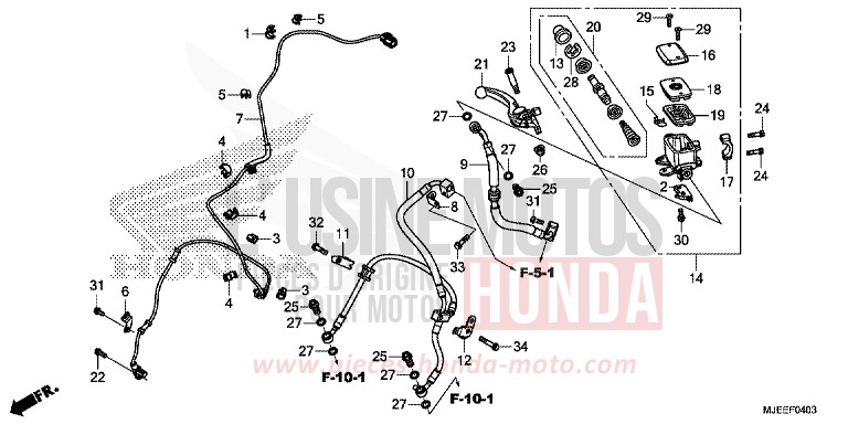 VORDERRADBREMSE (CB650FA) (2) for   from 