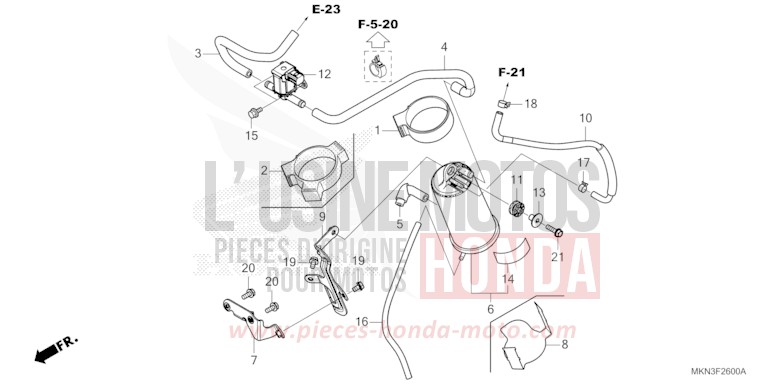 CANISTER for CB650R GRAPHITE BLACK (NHB01) from 2019