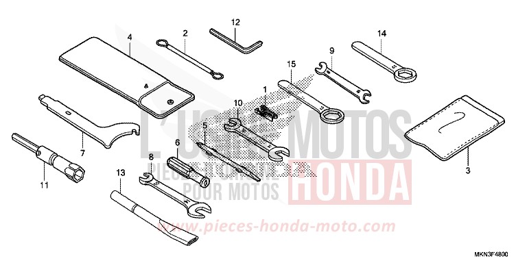 TOOL for CB650R GRAPHITE BLACK (NHB01) from 2019