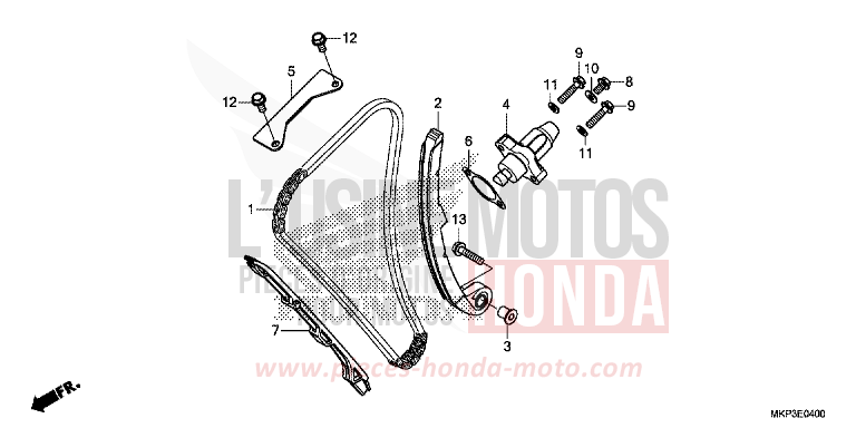 CAM CHAIN/TENSIONER for CBR500R GRAND PRIX RED (R380) from 2019