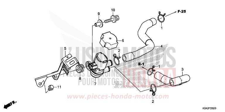AIR INJECTION SOLENOID VALVE for CBF300NA CANDY CHROMOSPHERE RED (R381) from 2018