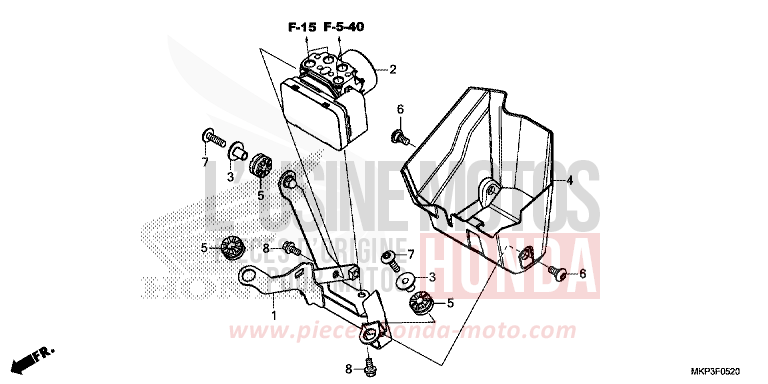 MODULATORE ABS per CBR500R GRAND PRIX RED (R380) del 2021