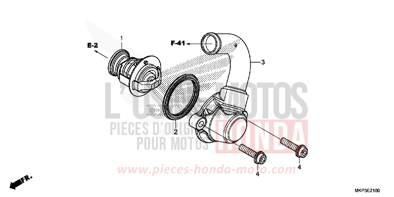 TERMOSTATO per CBR500R MAT AXIS GRAY METALLIC (NH303) del 2021