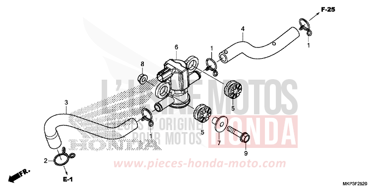 AIR INJECTION SOLENOID VALVE for CBR500R MAT AXIS GRAY METALLIC (NH303) from 2021