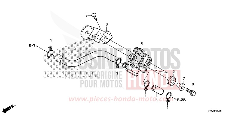 AIR INJECTION SOLENOID VALVE for CBR300R LEMON ICE YELLOW (Y196) from 2015