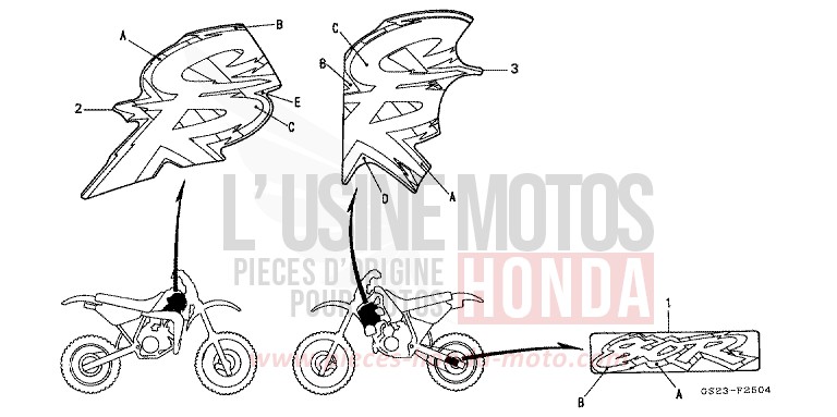 MARK (CR80RR) for CR80R NEUCLEAR RED (R177) from 1994