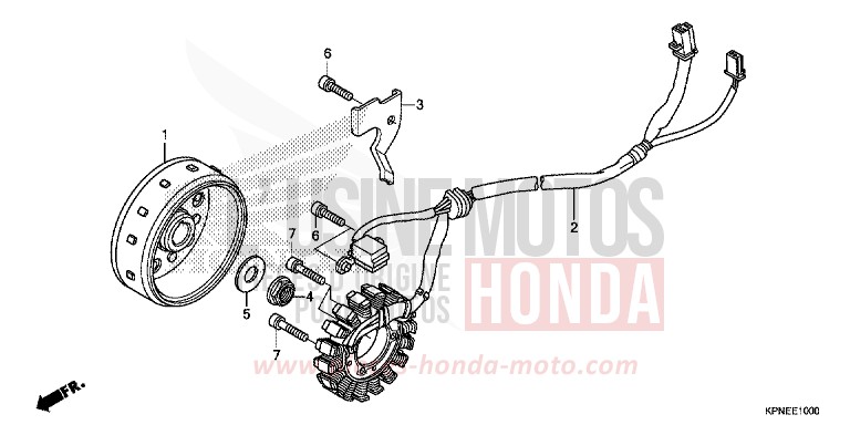 GENERATOR for GLR1251WH CANDY BLAZING RED (R195) from 2017