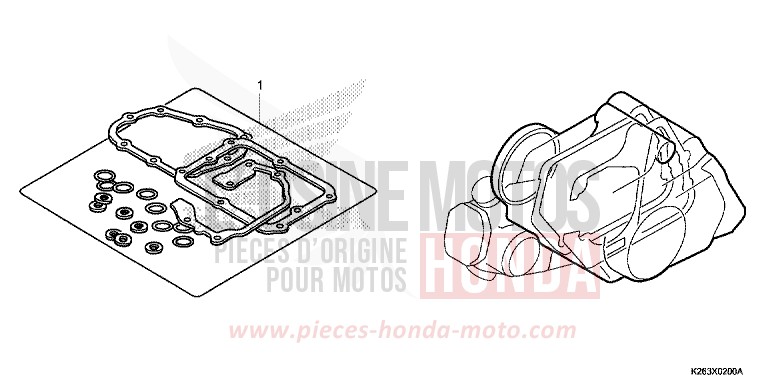 GASKET KIT B for MSX125 PEARL VALENTINE RED (R353) from 2013