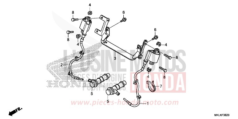 IGNITION COIL for NC750S CANDY CHROMOSPHERE RED (R381) from 2019